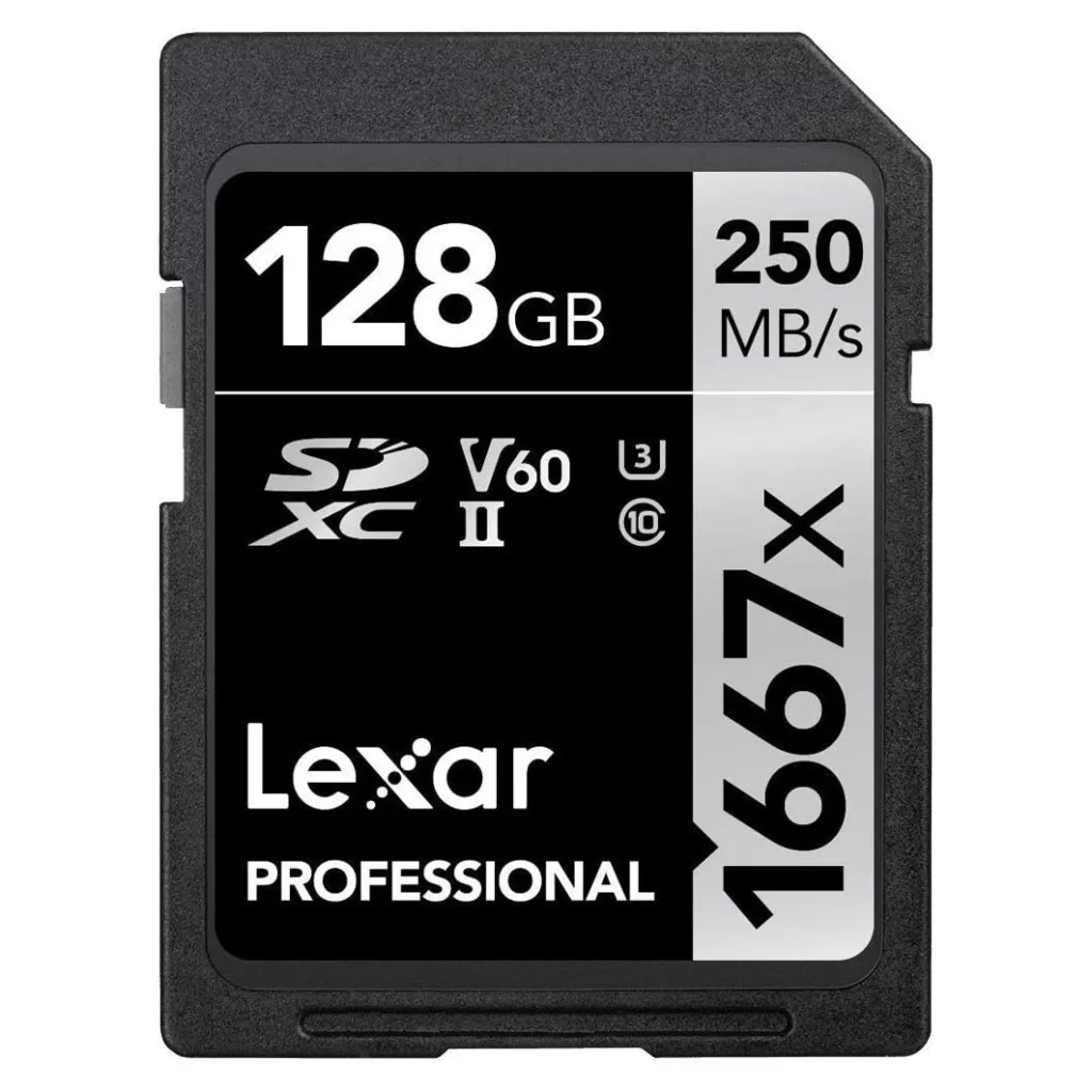 کارت حافظه SDXC لکسار مدل Professional کلاس 10 استاندارد UHS-II U3 سرعت 250MBps ظرفیت 128 گیگابایت
