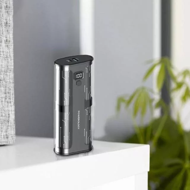 پاوربانک پاورلوژی مدل CRYSTALLINE ظرفیت 20000 میلی آمپر ساعت