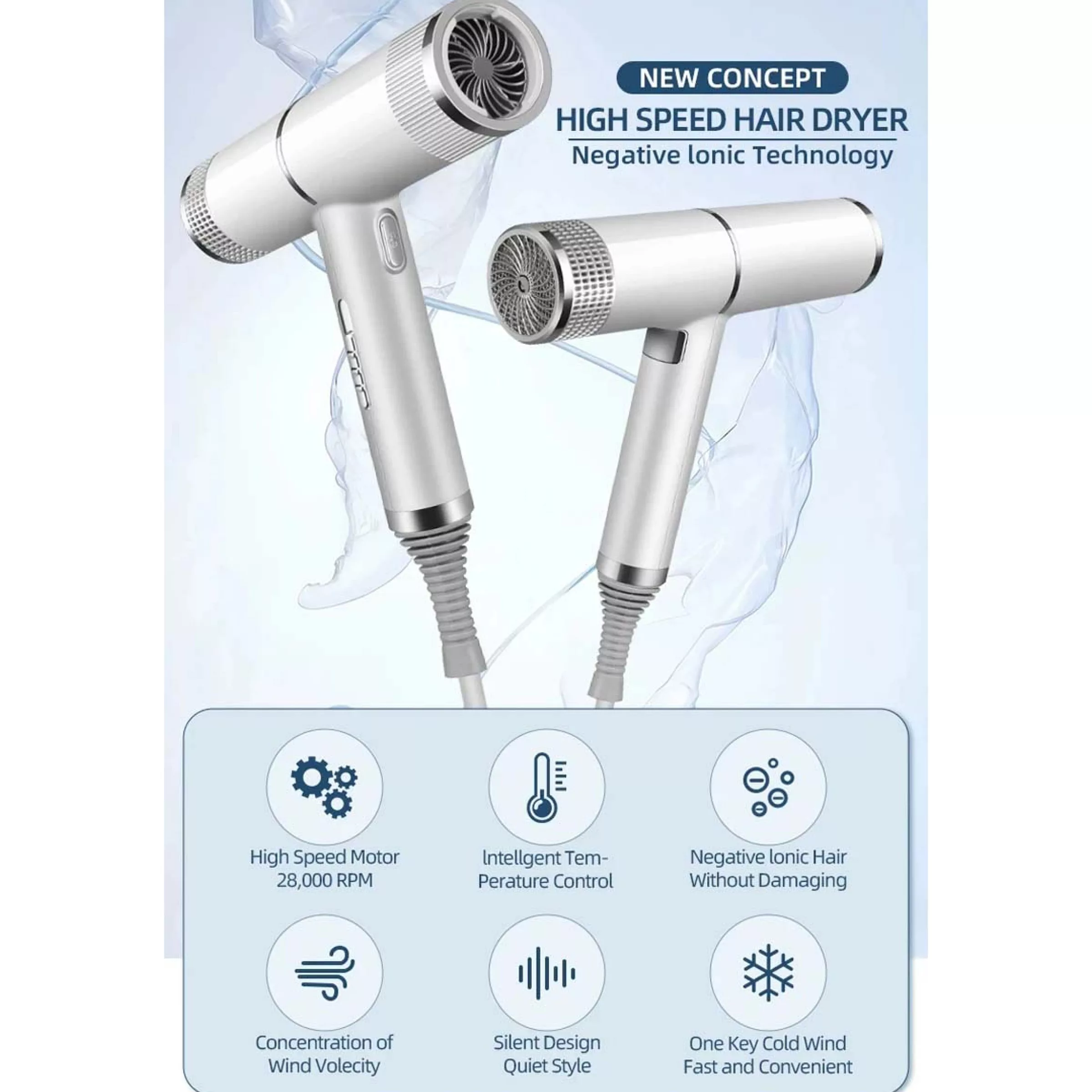 سشوار حرفه ای مدل dcg-7000