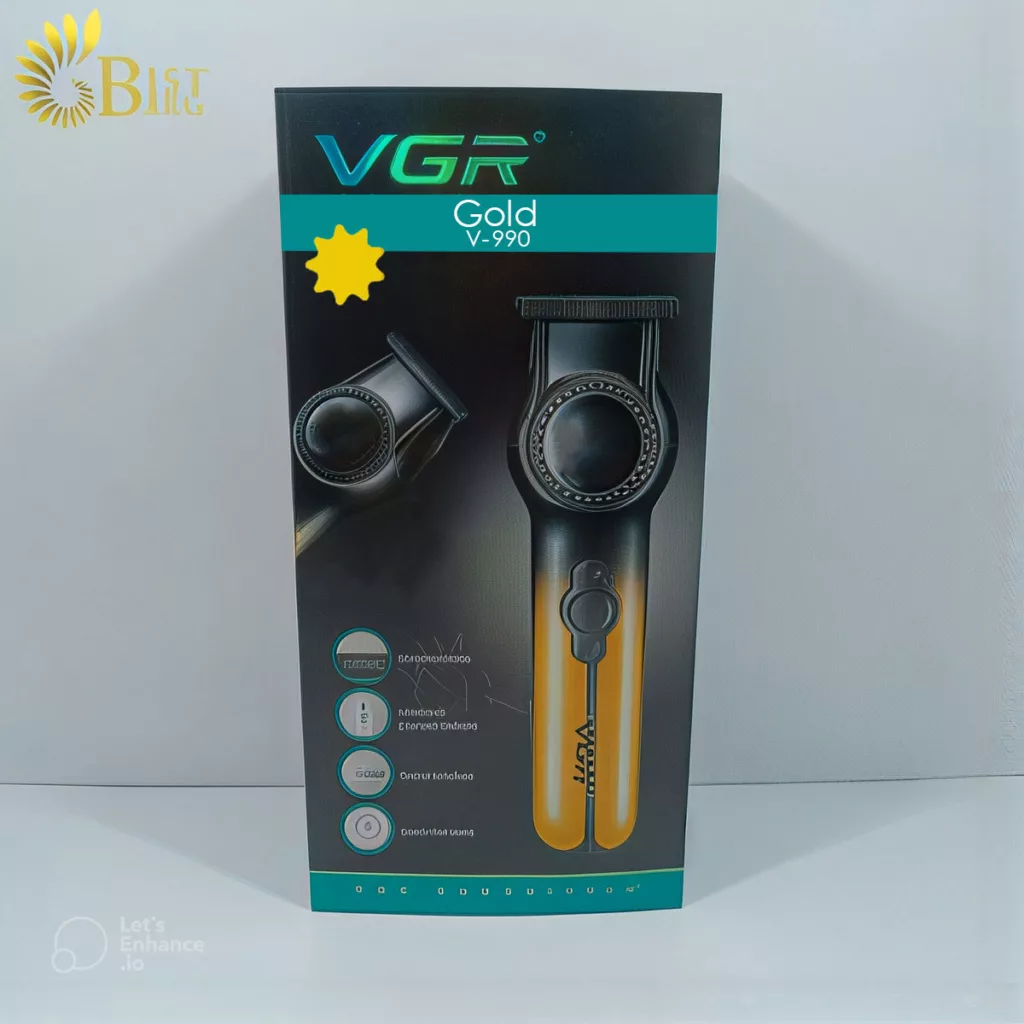 ماشین اصلاح موی سر و صورت شارژی وی جی ار مدل V-990(Gold)