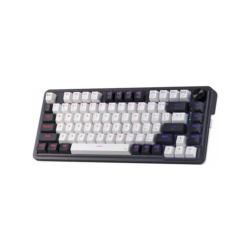 کیبورد گیمینگ ردراگون مدل K673 PRO WB، سوییچ مکانیکال قرمز، Tenkeyless، نورپردازی RGB