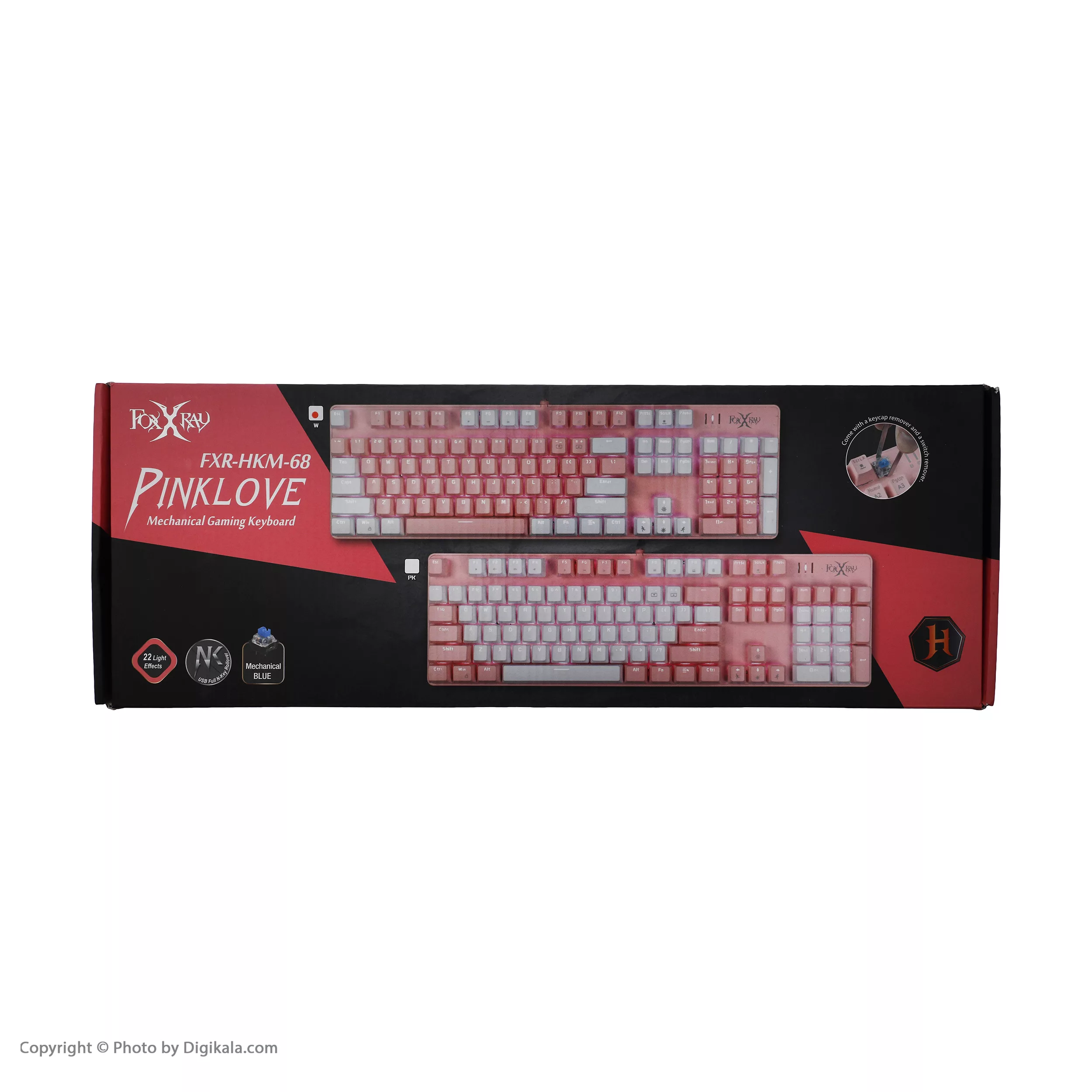 کیبورد مخصوص بازی فاکس ری مدل FXR-HKM-68