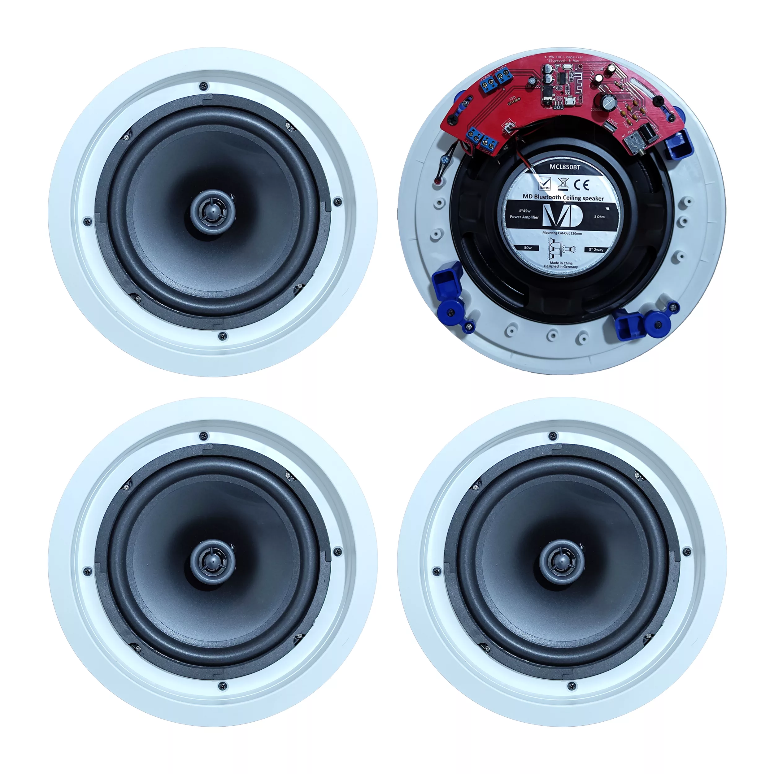 اسپیکر بلوتوثی سقفی ام دی مدل MCL850BT4L بسته 4 عددی