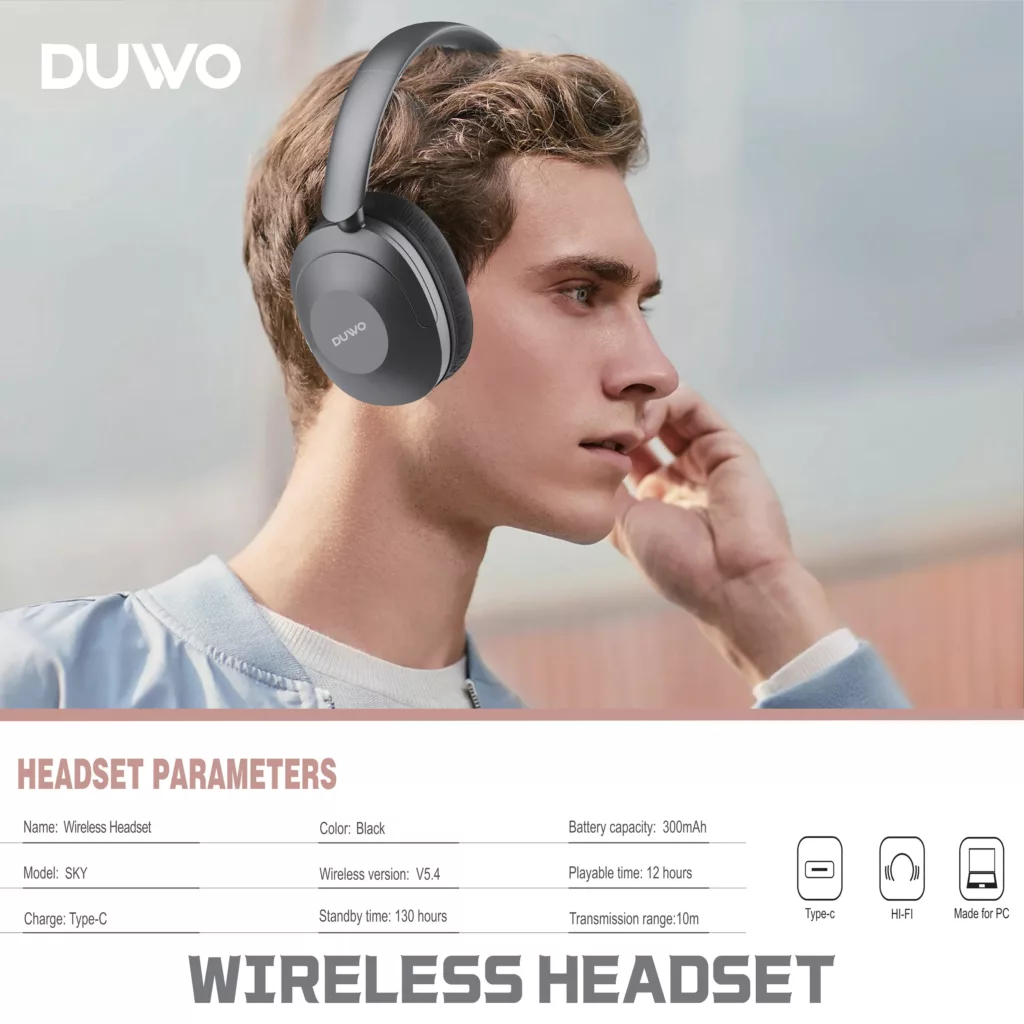 هدفون بلوتوثی داوو مدل SKY