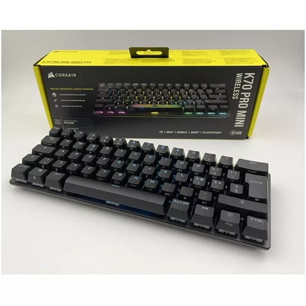 کیبورد بی سیم مخصوص بازی کورسیر مدل K70 PRO MINI RGB WIRELESS