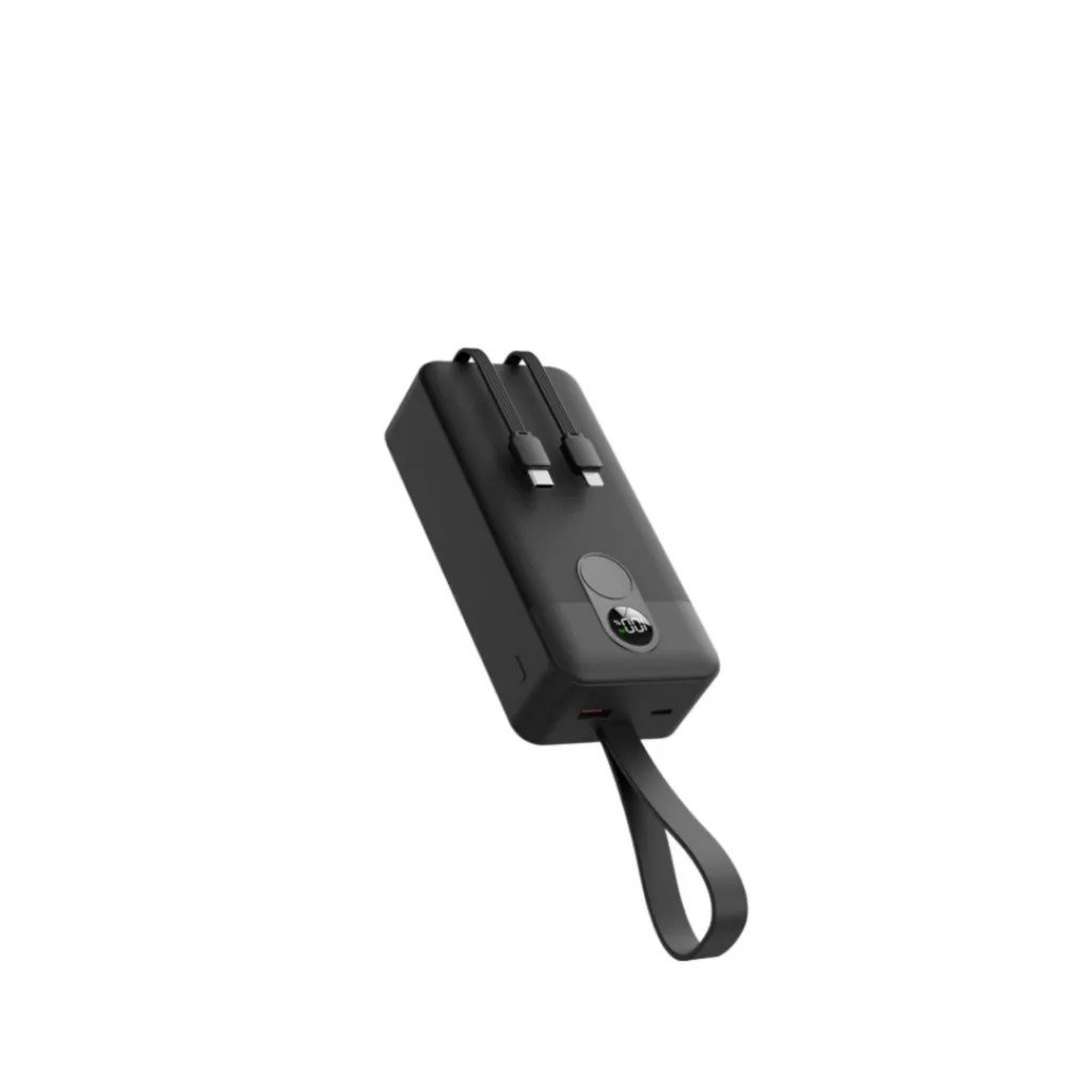 پاوربانک پرودو مدل Integrated Cables ظرفیت 30000 میلی آمپر بر ساعت