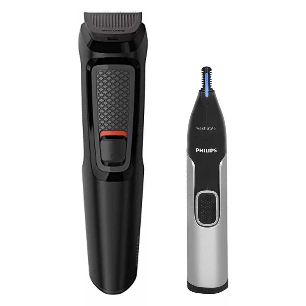 ماشین اصلاح موی صورت فیلیپس مدل 3000 3655 به همراه موزن بینی