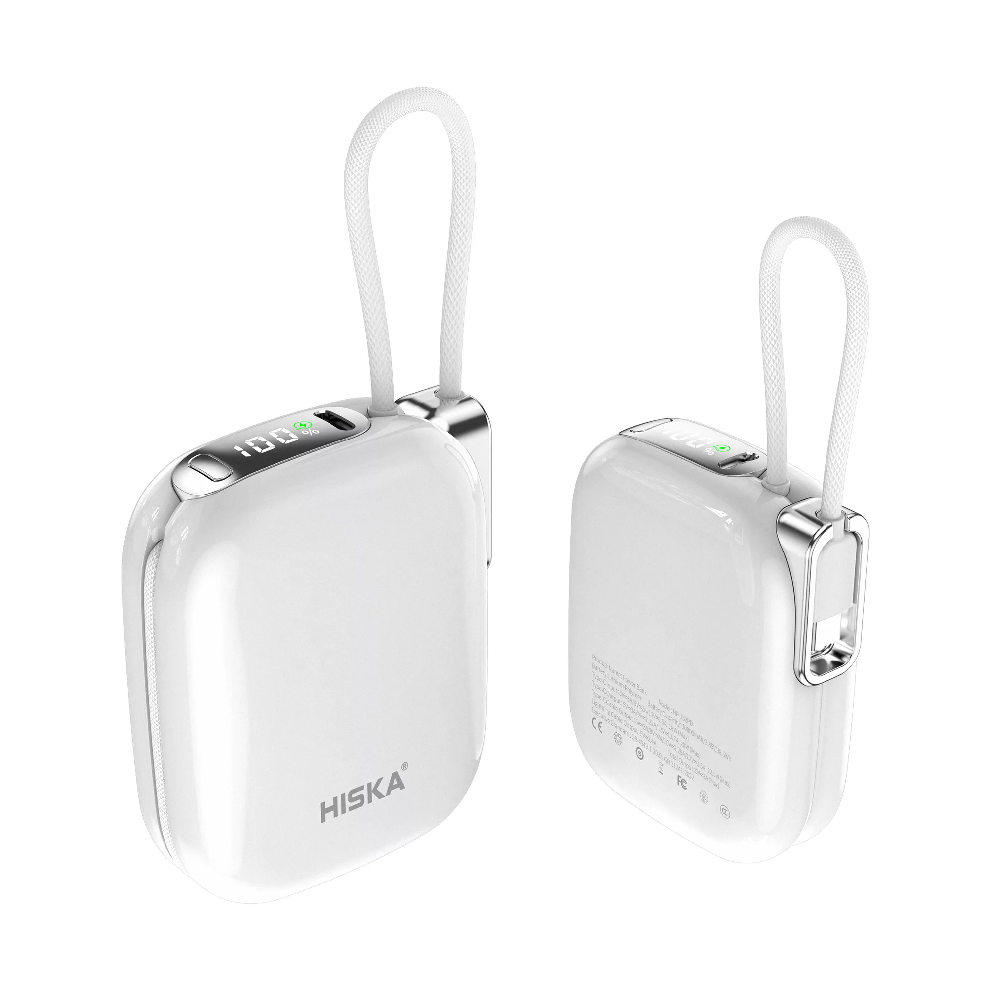 پاوربانک هیسکا مدل HP-132PD ظرفیت 10000 میلی آمپر ساعت