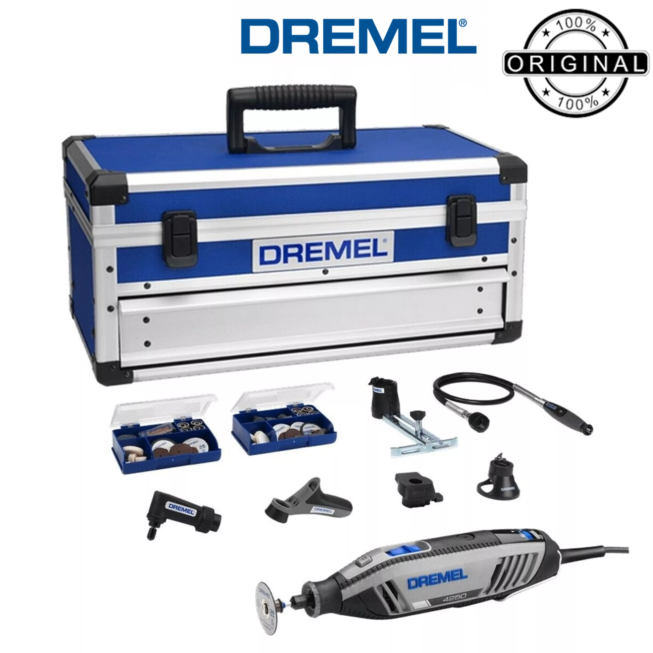 فرز انگشتی مینیاتوری دیمردار  42 میلی متری 175 وات درمل مدل 4250-6/128 BOX Professional