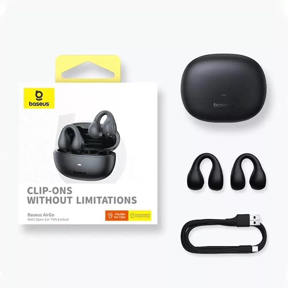 هدفون بلوتوثی باسئوس مدل AirGo AS01 OPEN Ear TWS