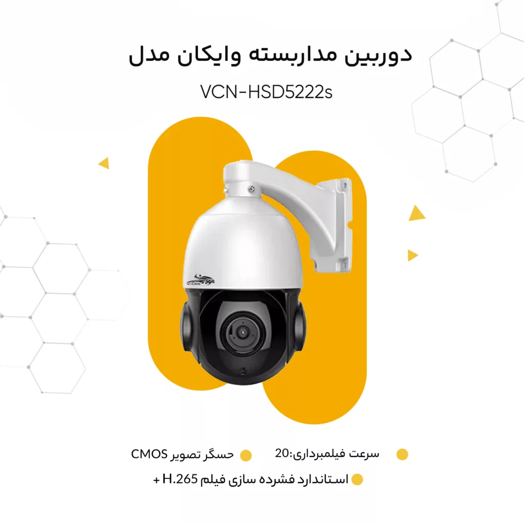 دوربین مداربسته تحت شبکه وایکان مدل VCN-HSD5222s
