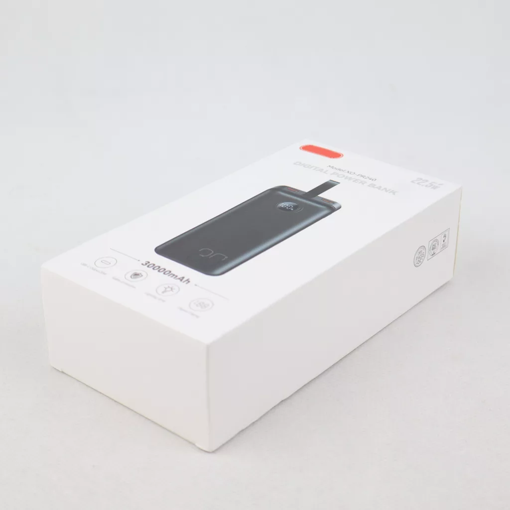 پاوربانک مدل XO - PR240 ظرفیت 30000 میلی امپر ساعت به همراه کابل میکرو یو اس بی