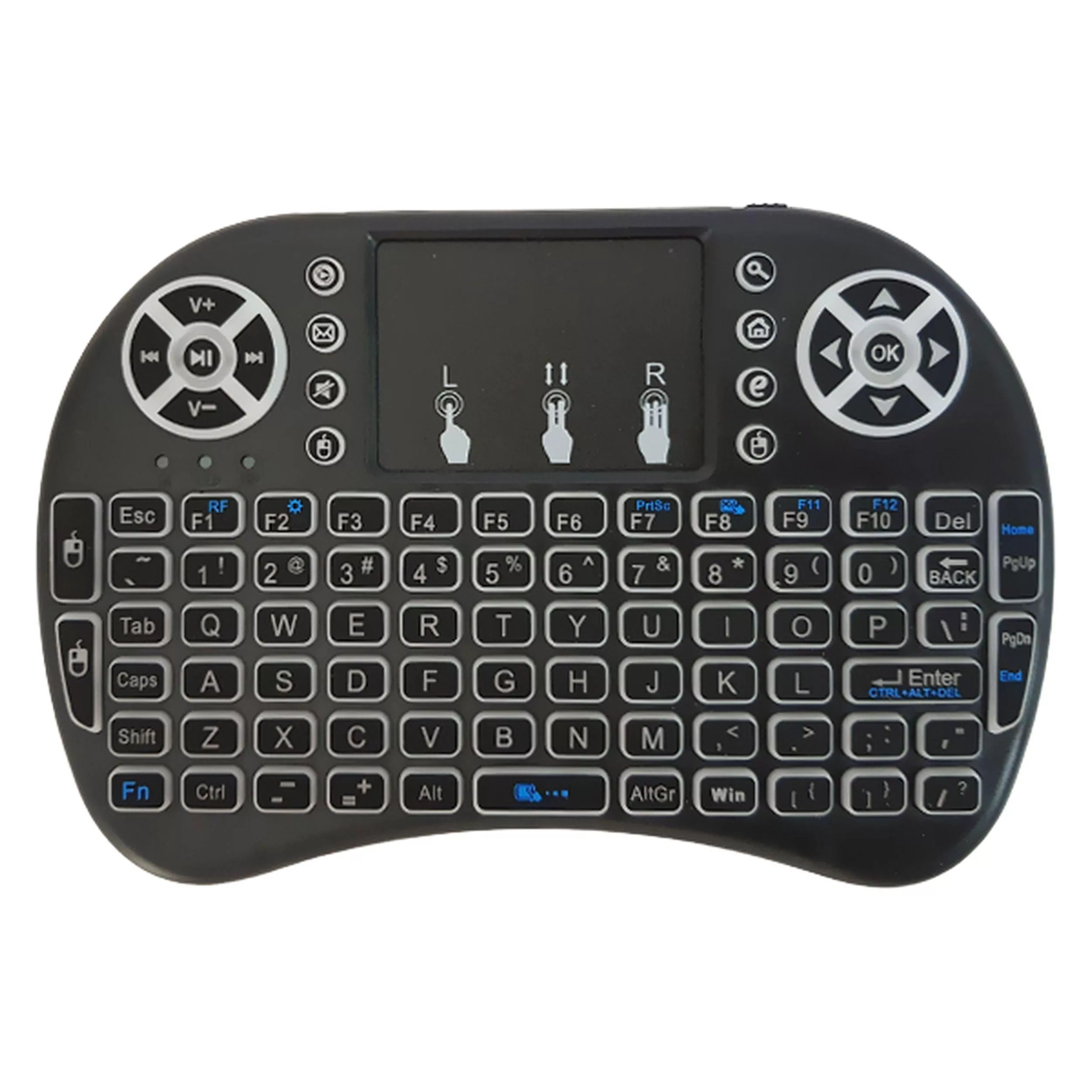 مینی کیبورد بی سیم کد 1020001125، سوییچ ممبران، Portable، نورپردازی LED RGB