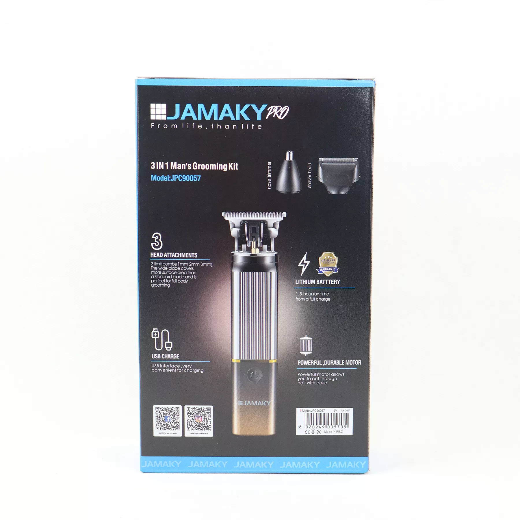 ماشین اصلاح موی سر و صورت شارژی جاماکی مدل JPC90057