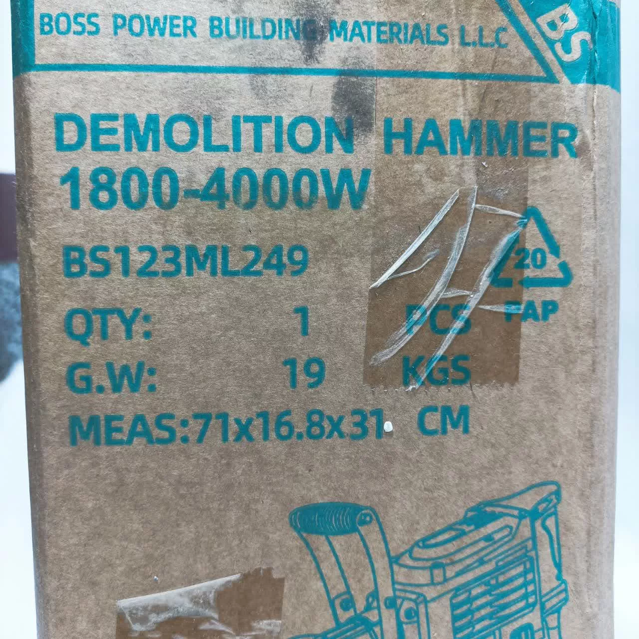 چکش تخریب باس مدل 19KG