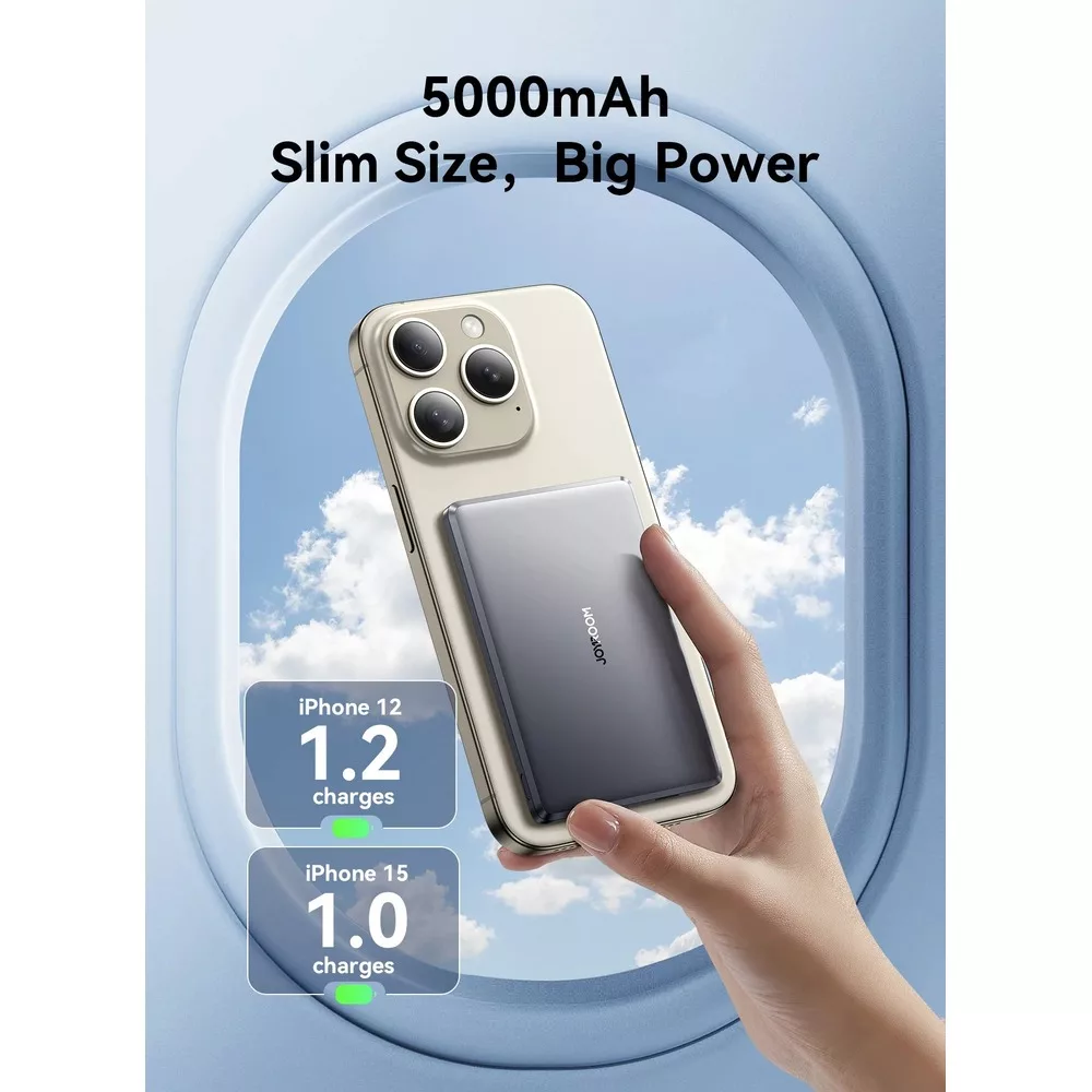 پاوربانک جوی روم مدل PBM08 ظرفیت 5000 میلی آمپر ساعت