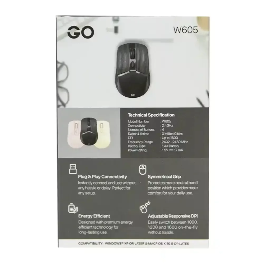 ماوس بی سیم فنتک مدل W605