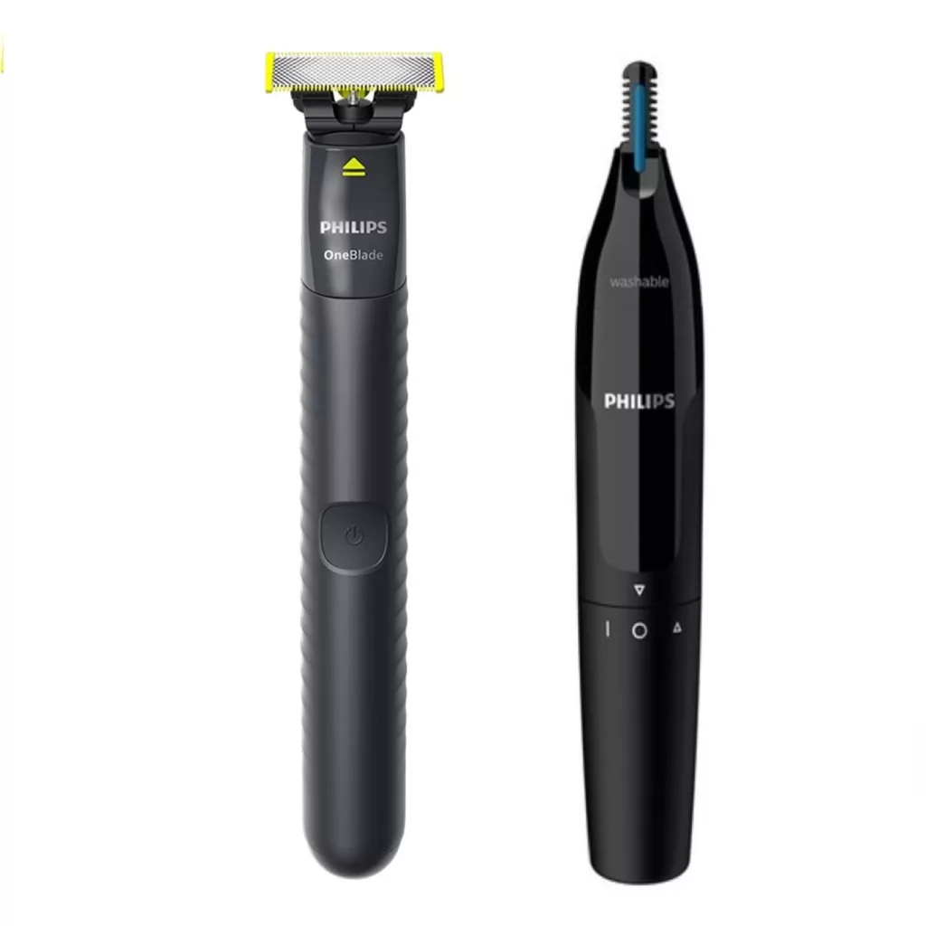 ماشین اصلاح موی صورت فیلیپس مدل وان بلید به همراه موزن بینی