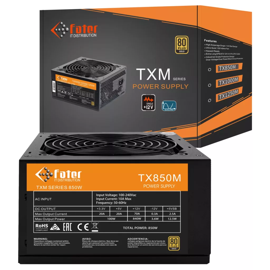 منبع تغذیه کامپیوتر فاطر مدل TX850M