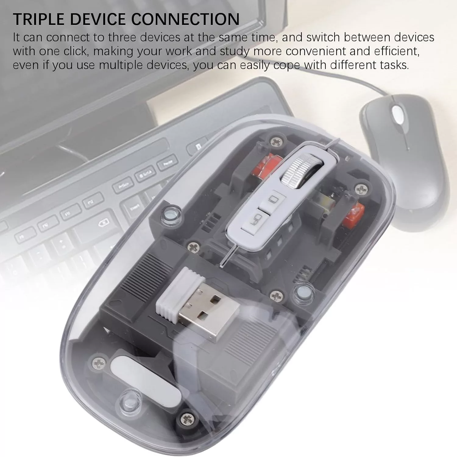 ماوس بی سیم مدل transparent