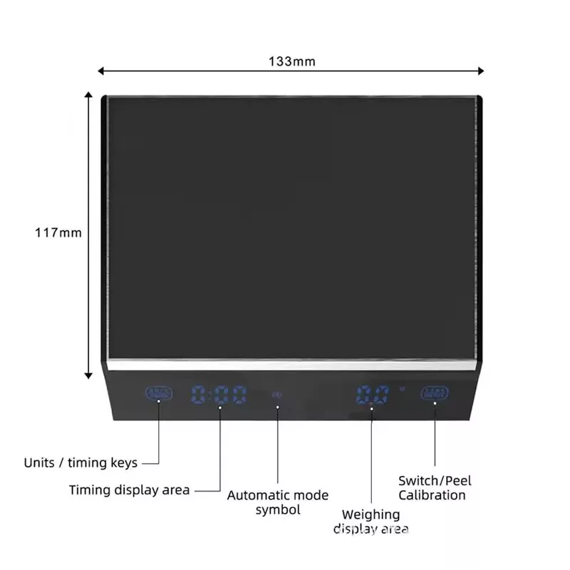 ترازو آشپزخانه دیجیتال مدل Timer coffee