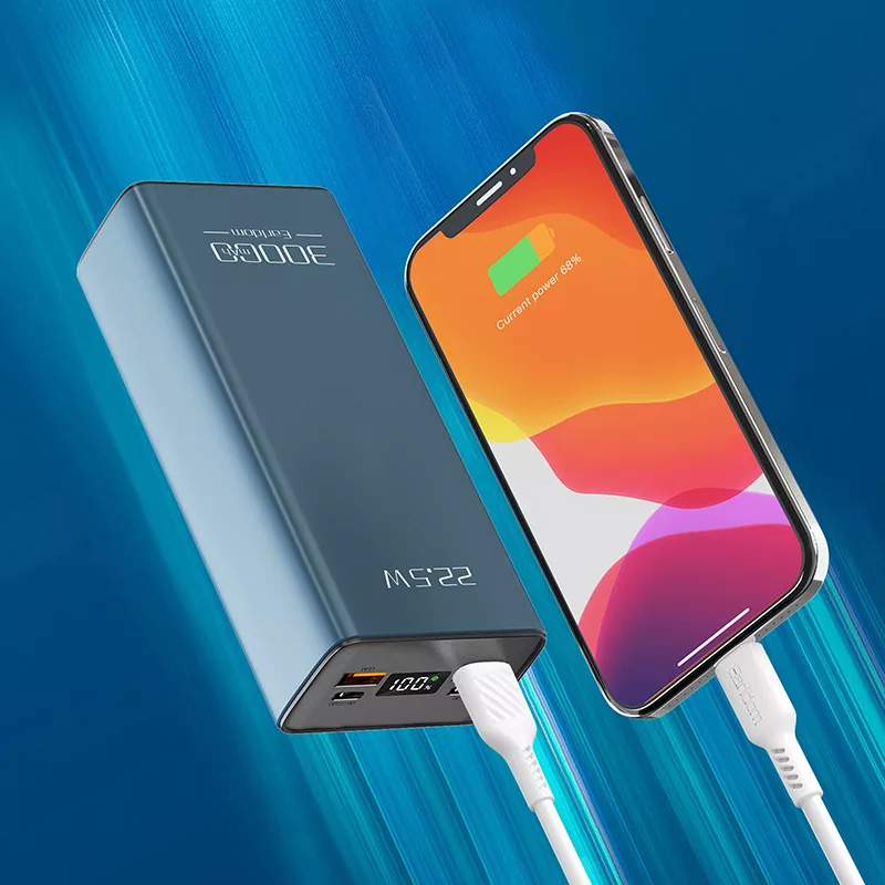 پاوربانک ارلدام مدل ET-PD36 ظرفیت 30000 میلی آمپر ساعت