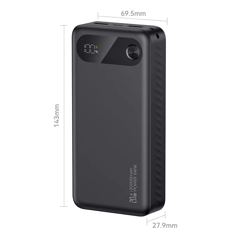 پاوربانک یوسمز مدل CD251 ظرفیت 20000 میلی آمپر ساعت