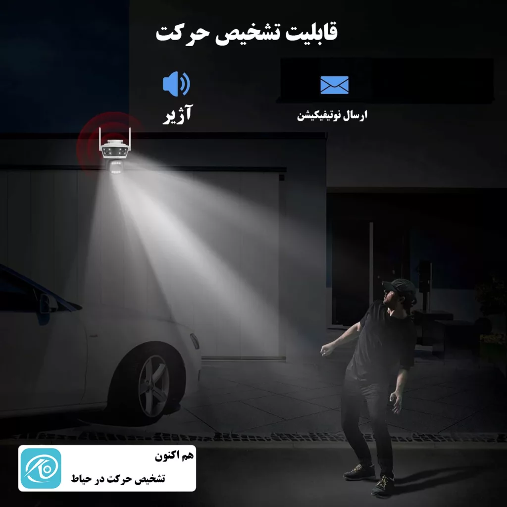 دوربین مداربسته تحت شبکه سیم کارتی مدل QQ855A