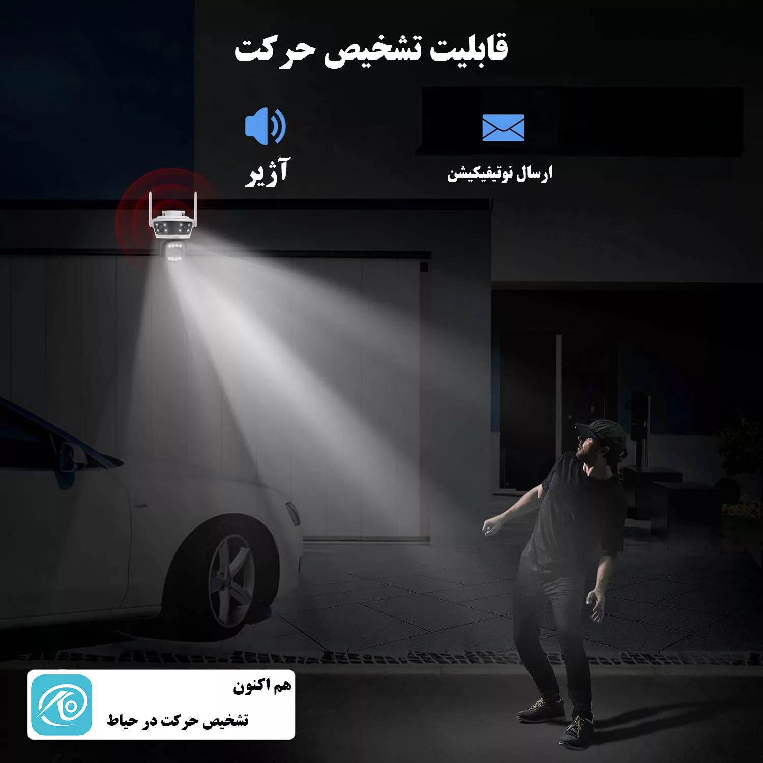 دوربین مداربسته تحت شبکه سیم کارتی مدل QQ855A