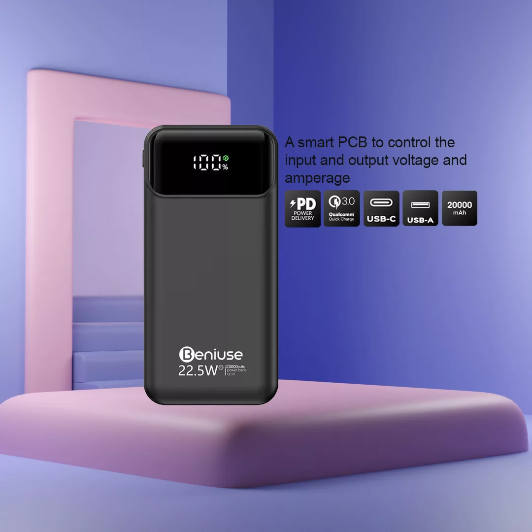 پاوربانک بنیوس مدل BE-PB04 ظرفیت 20000 میلی آمپر ساعت