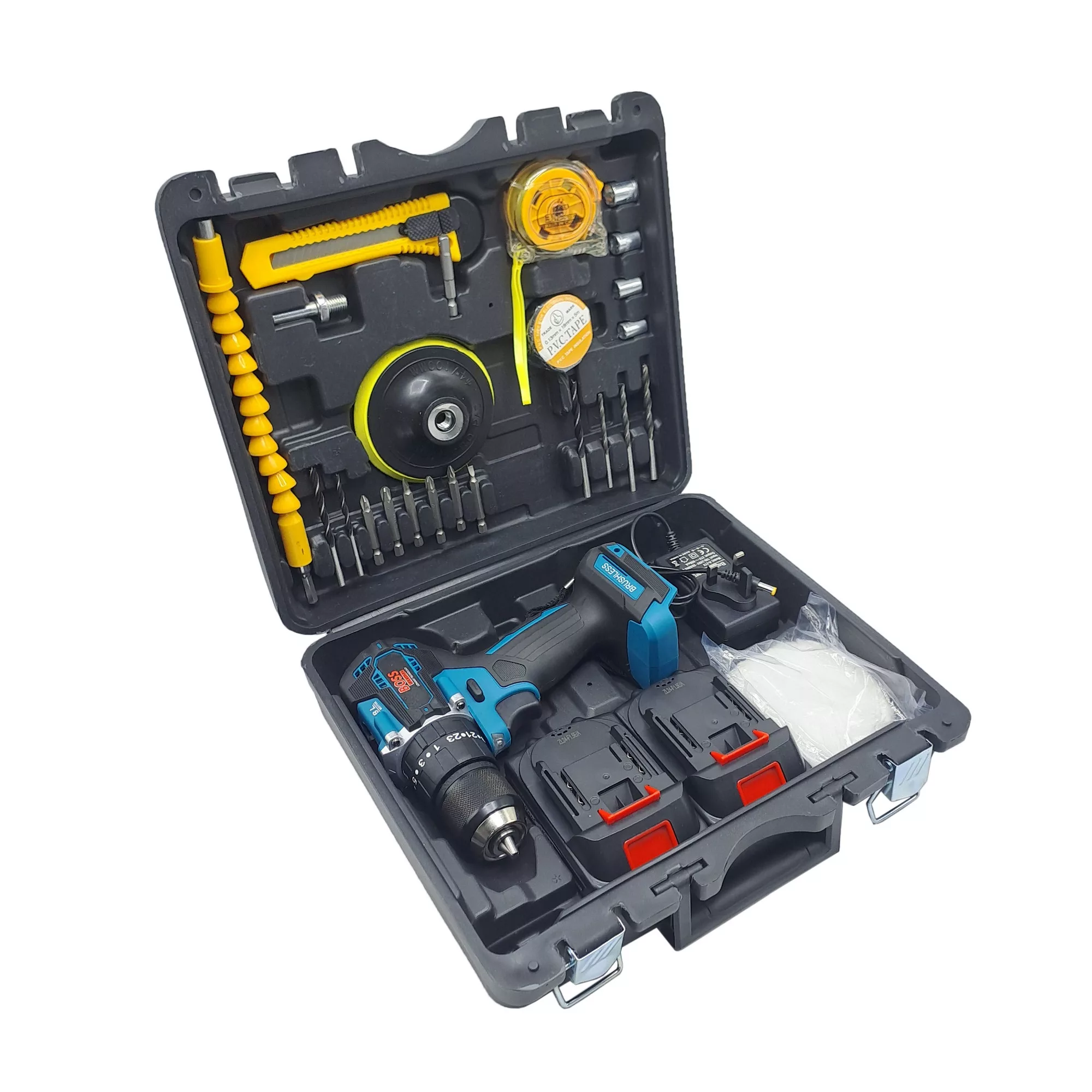 مجموعه 29 عددی دریل چکشی شارژی صنعتی براشلس مدل 36VF