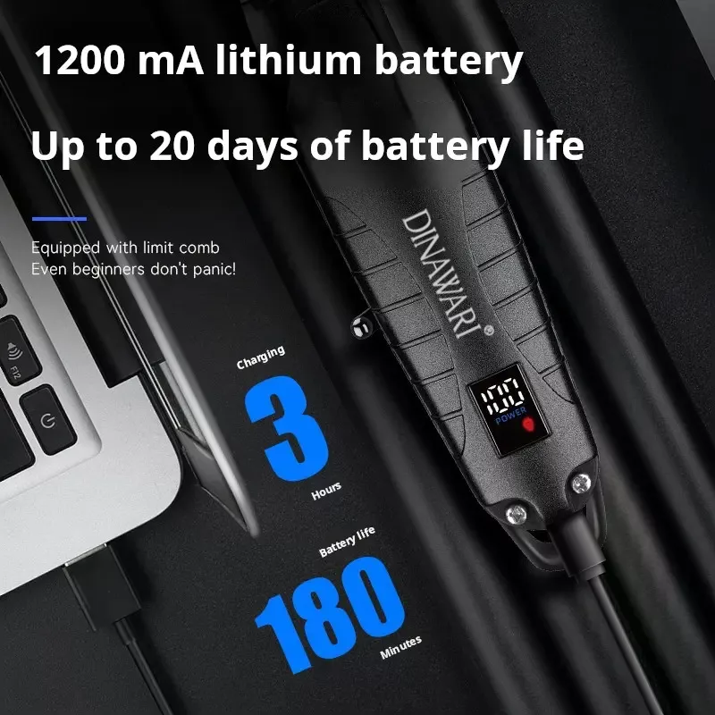 ماشین اصلاح موی سر و صورت شارژی دیناواری مدل D-196