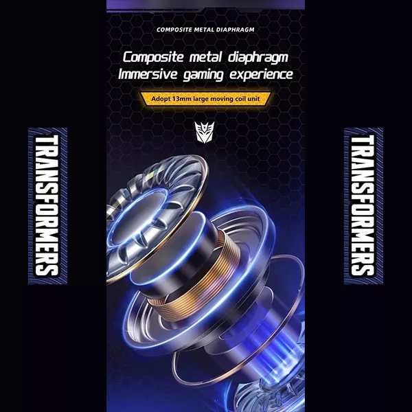 هدفون گیمینگ بلوتوثی ترنسفورمرز مدل Bumble Bee TF-TF01