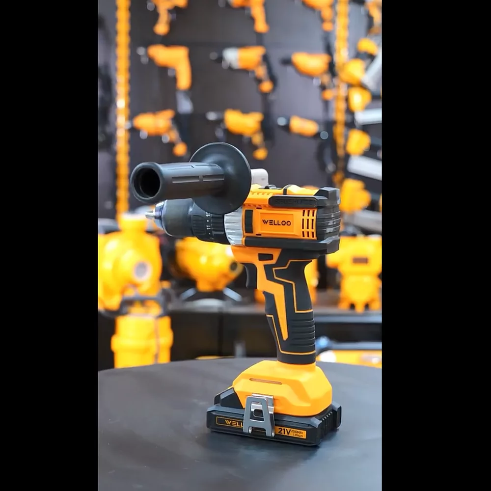 دریل شارژی چکشی پیچ گوشتی 13 میلی متری 21 ولت ولوو مدل 5O221T͏