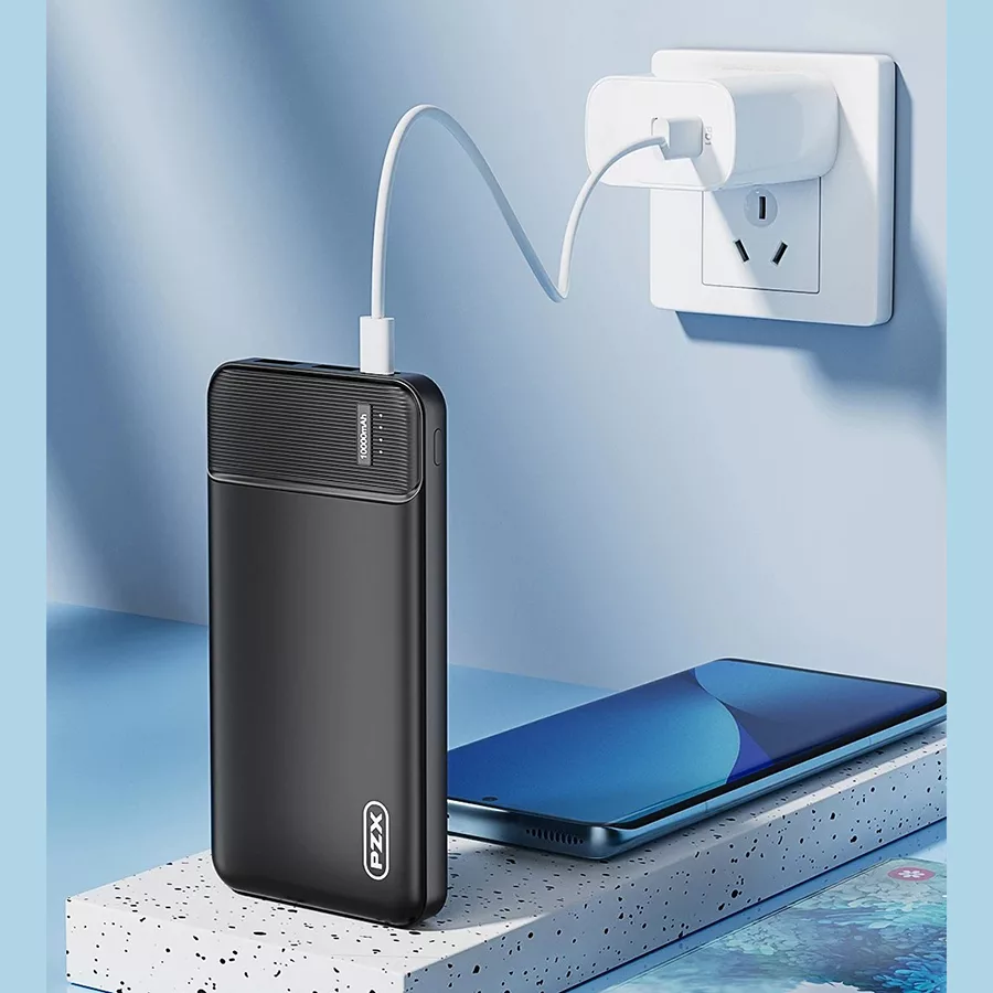 پاوربانک پی زد ایکس مدل V01 ظرفیت 10000 میلی آمپر ساعت