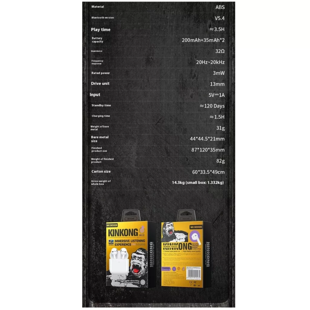 هدفون بلوتوثی دبلیو کی دیزاین مدل WS-23