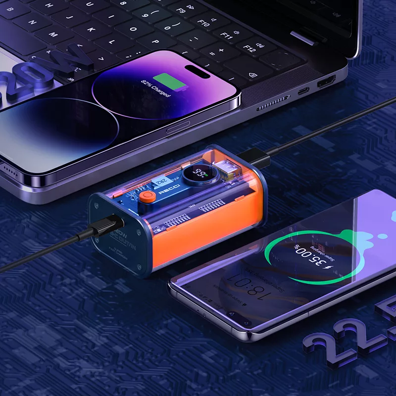 پاوربانک رسی مدل Mars series RPG-P35 ظرفیت 10000 میلی آمپر ساعت