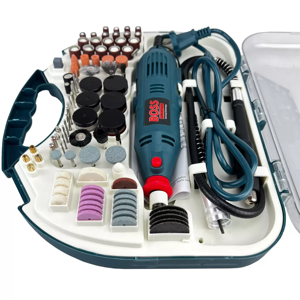 فرز انگشتی مینیاتوری و حکاکی باس مدل DIE-GRINDER مجموعه 200 عددی