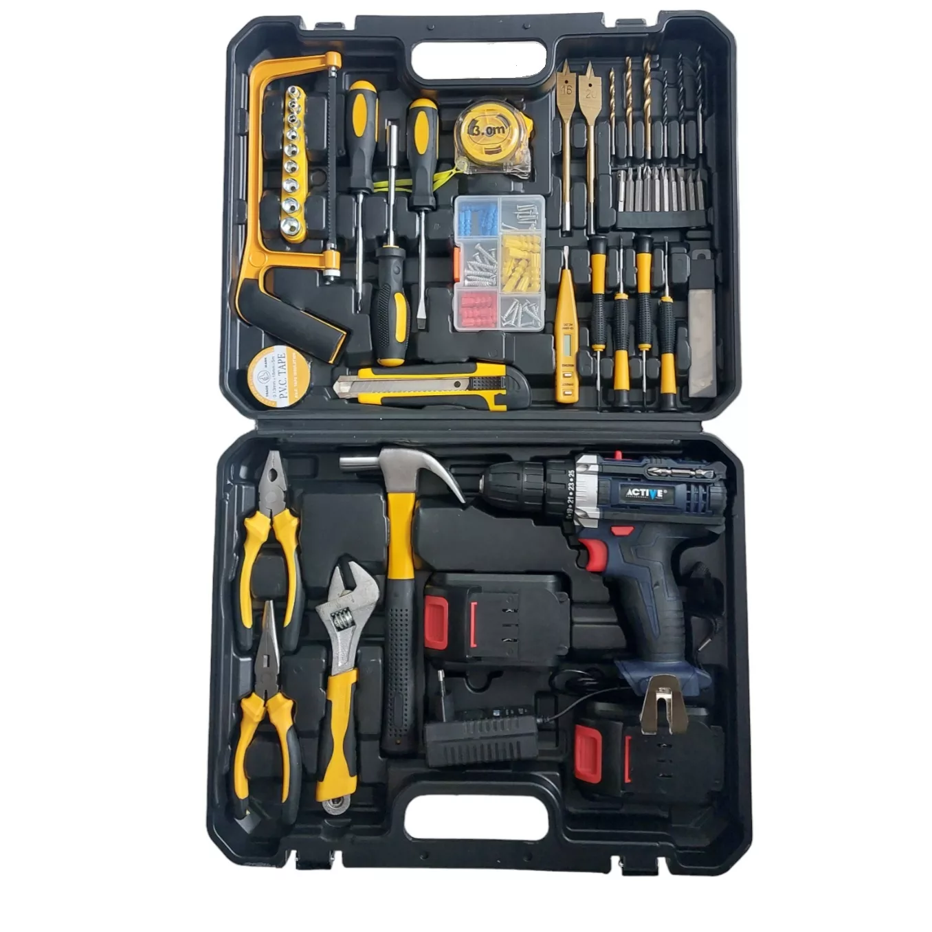 دریل پیچ گوشتی اکتیو تولز مدل AC-3520S مجموعه 65 عددی