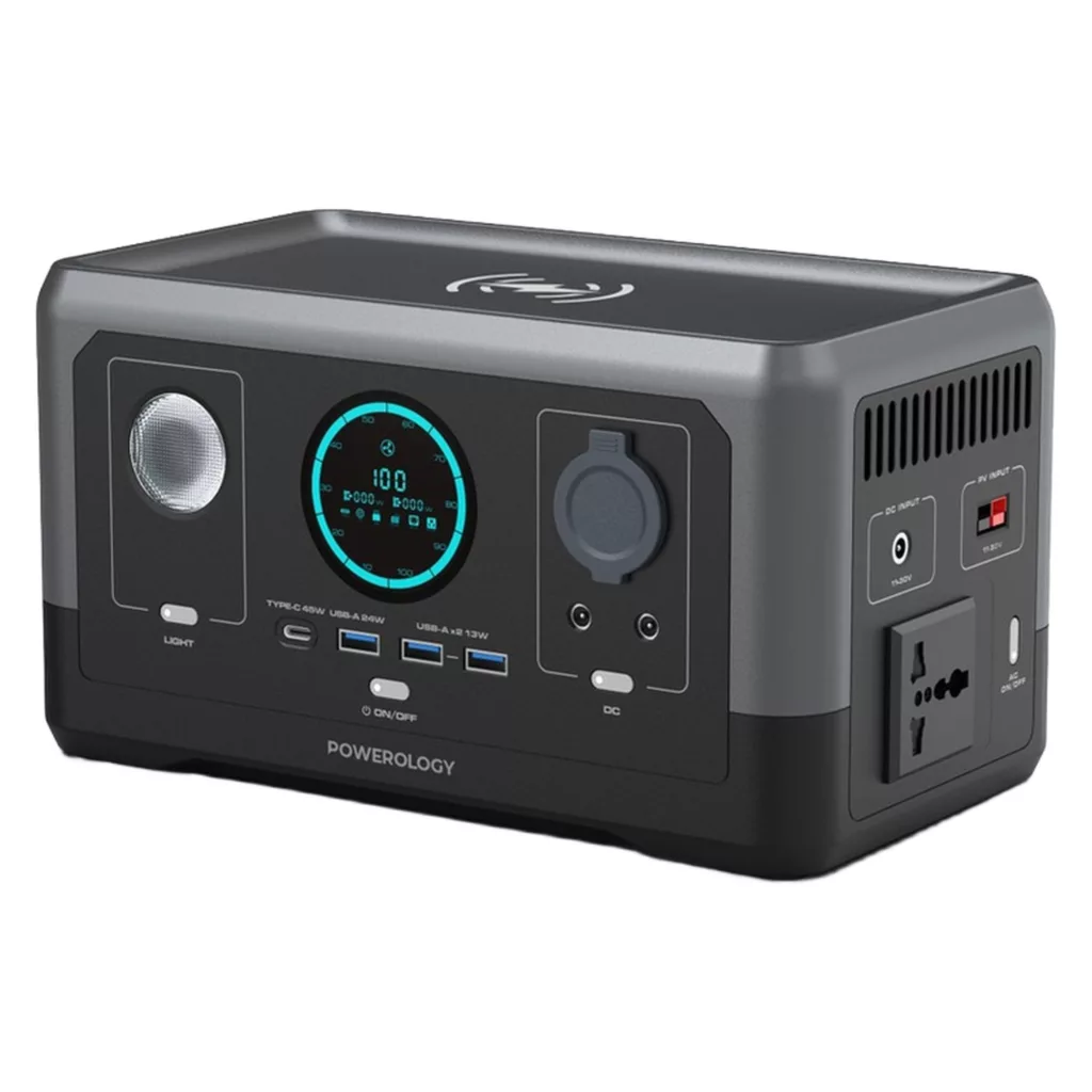 پاوربانک پاورولوجی مدل PPBCHA40 ظرفیت 76800 میلی‌آمپر ساعت