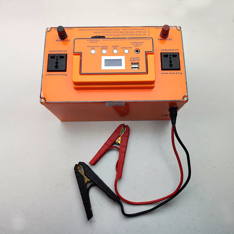 پاوربانک مدل مولتی 500W کمپینگ 12v-220v ظرفیت 50000 میلی آمپر ساعت