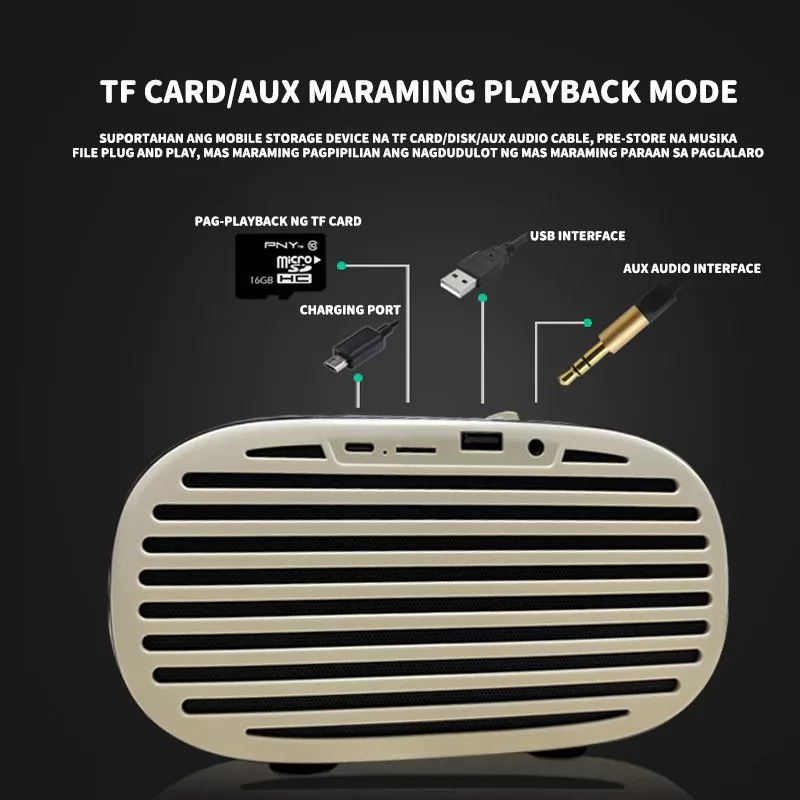 اسپیکر بلوتوثی سودو مدل SD05 به همراه میکروفون