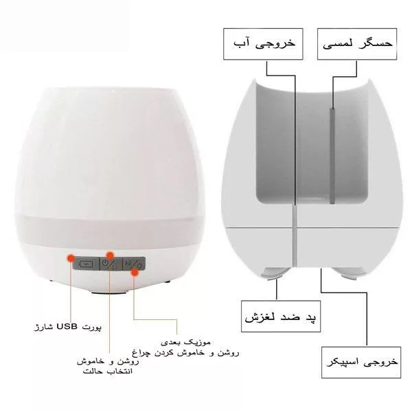 اسپیکر بلوتوثی و گلدان هوشمند تی او کی کیو آی مدل K3