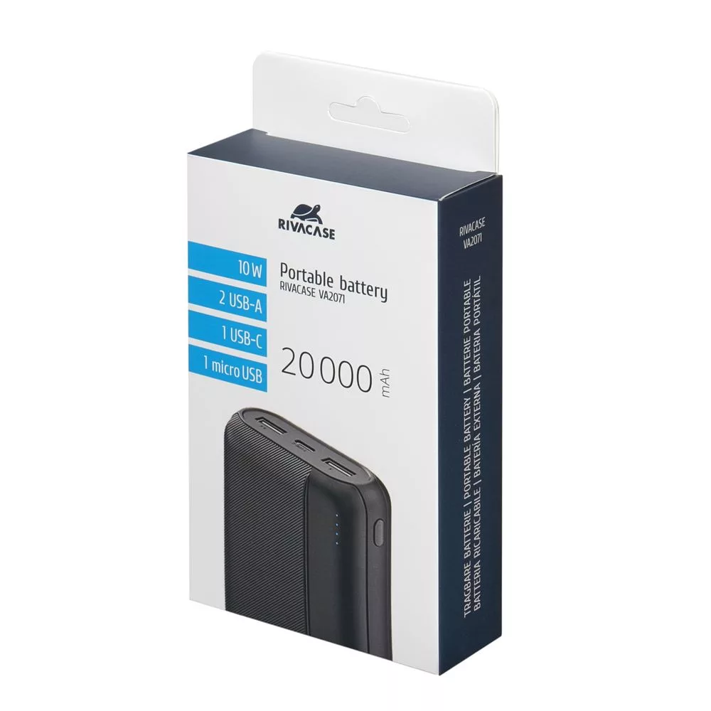 پاوربانک ریواکیس مدل VA2071 ظرفیت 20000 میلی آمپر ساعت