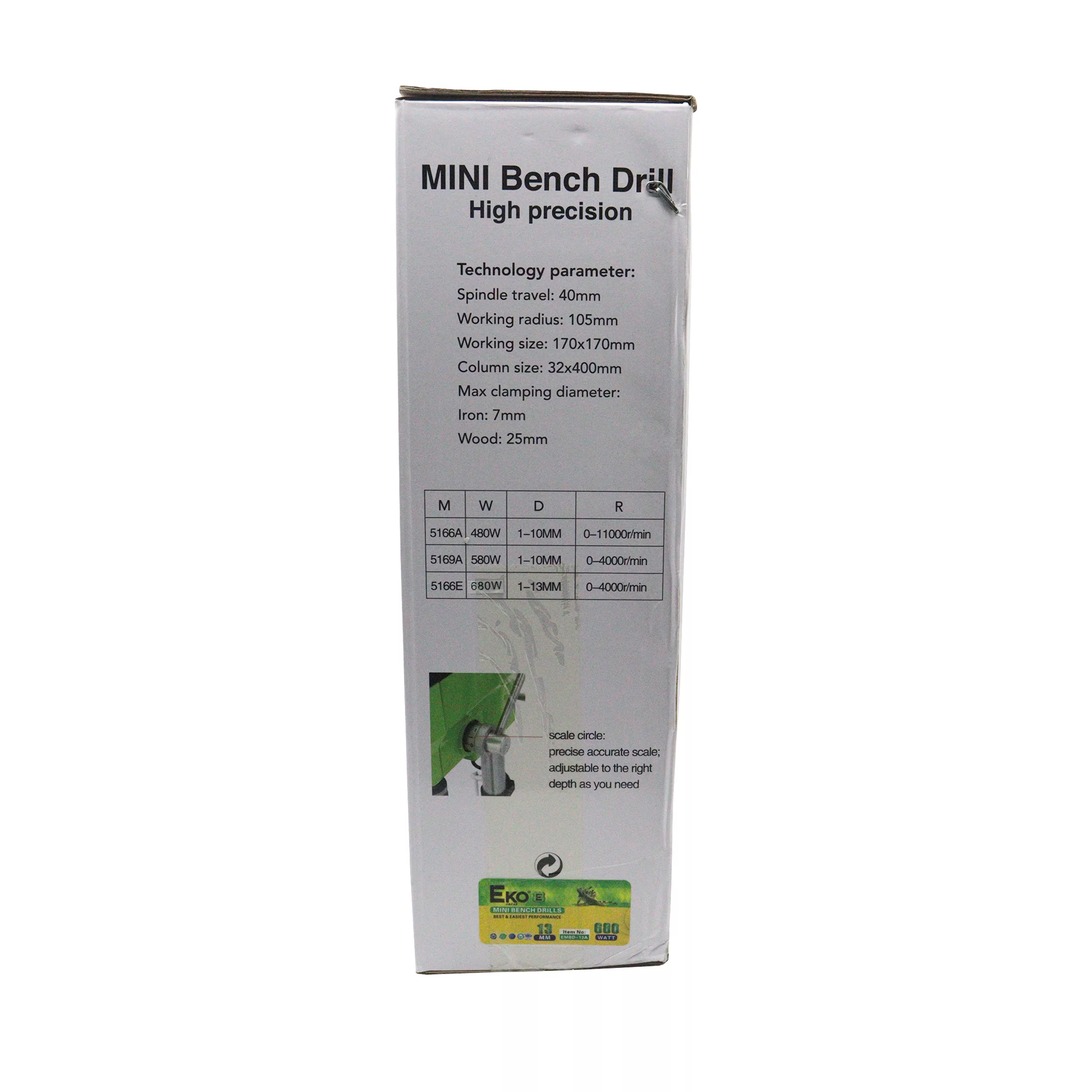 دریل ستونی اکو مدل YP-EMBD-13A-680W