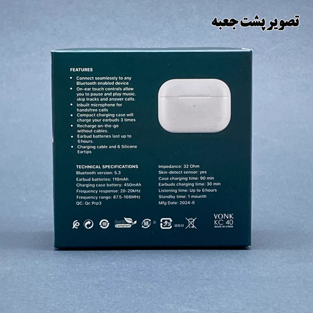 هدفون بلوتوثی وونک مدل kc40 lite