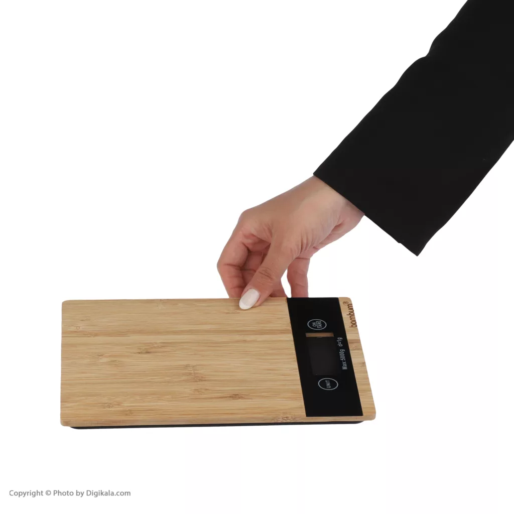 ترازوی آشپزخانه بامبوم مدل flippo