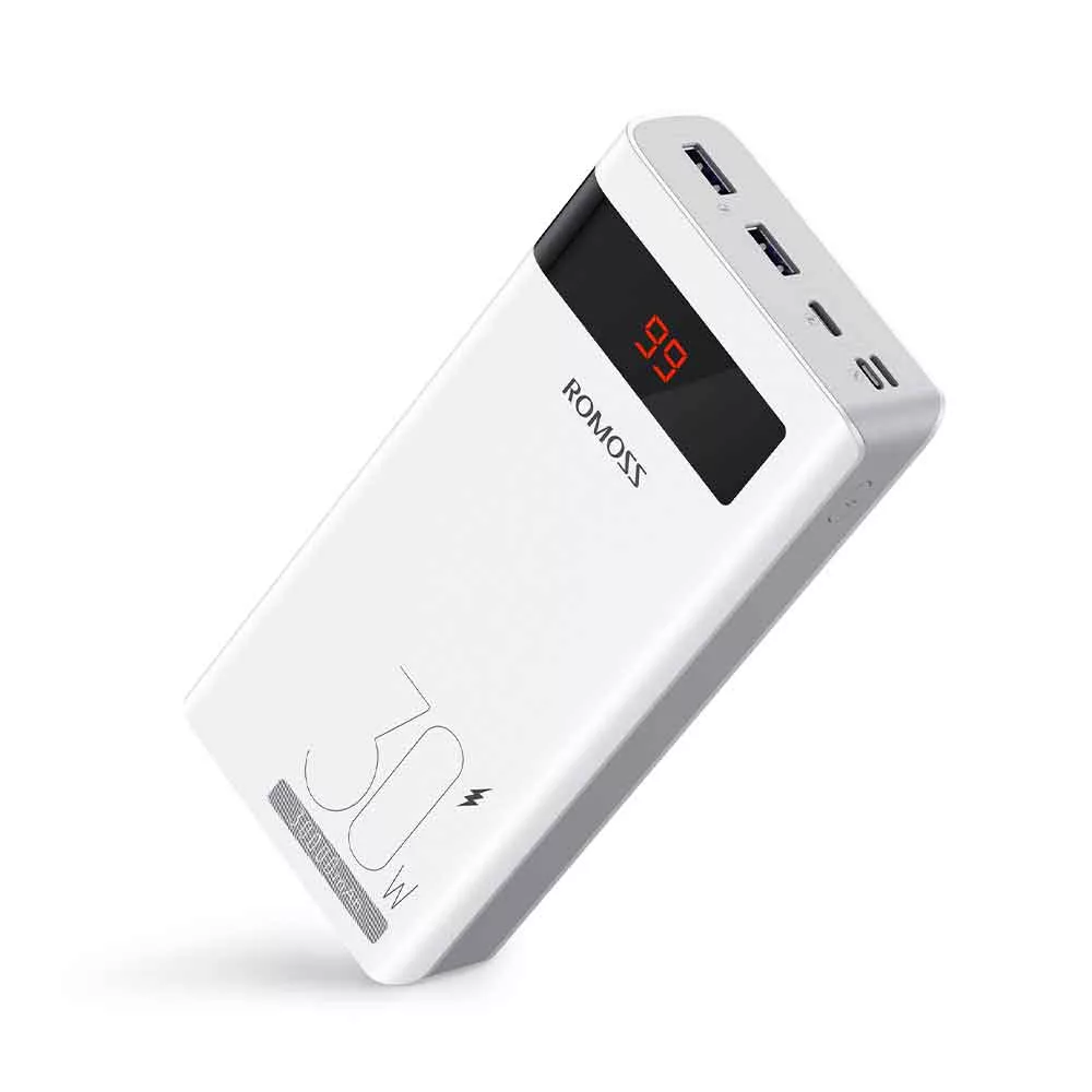 پاوربانک 30 وات روموس مدل PHP-30892PD ظرفیت 30000 میلی‌آمپر ساعت