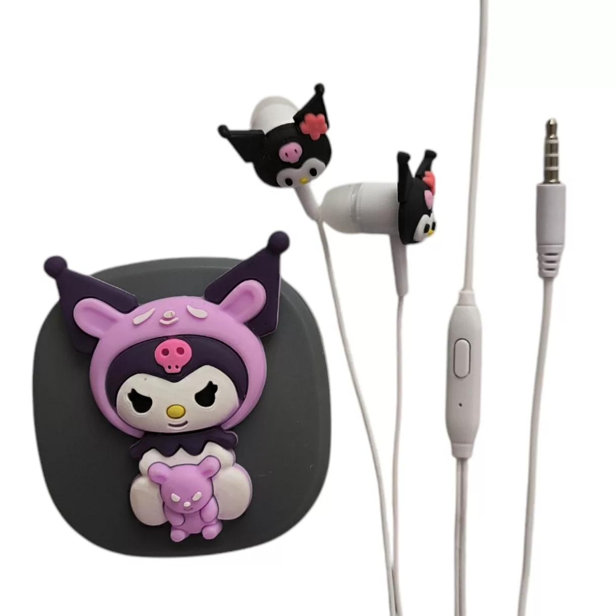 هندزفری مدل فانتزی  طرح ملودی و کرومی به همراه کیف هندزفری