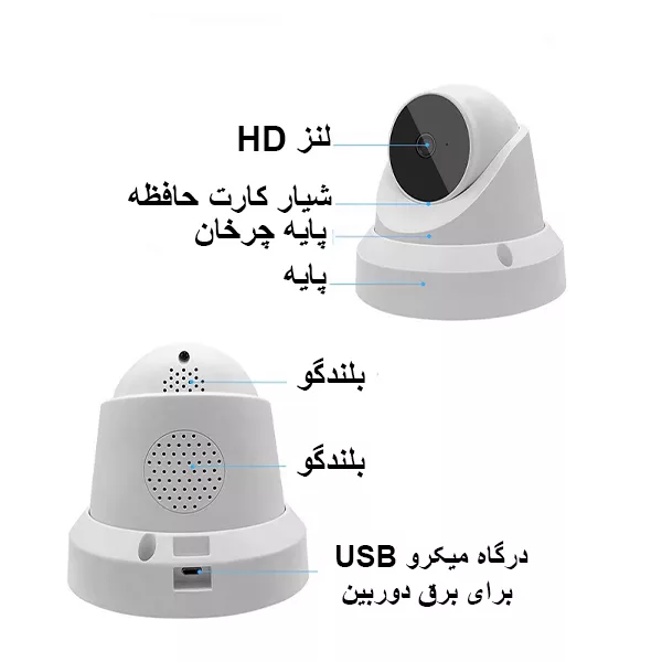 دوربین مداربسته تحت شبکه مدل YZ-Q1